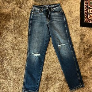 distressed jeans